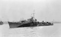 HMS Rapid helmikuussa 1943