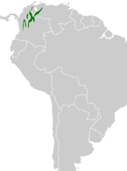 Distribución geográfica del hormiguero inmaculado.