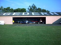 Front view of the hangar from 2001