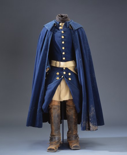 Uniform worn by Karl XII in Frederikshall on 30 November 1718. Shown in The Royal Armoury in Stockholm.