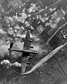 Handley Page Halifax British heavy bomber aircraft on 6 July 1944 during Overlord heavy bombing (cropped).jpg