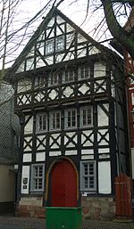 Oldest timber-frame house in Bad Hersfeld from 1452 Hersfeld pfarrhaus.jpg