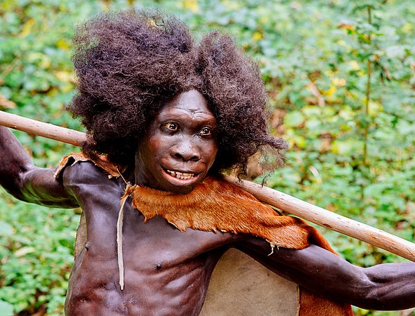 Reconstruction of Turkana boy who lived 1.5 to 1.6 million years ago