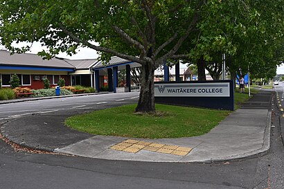 How to get to Waitakere College with public transport- About the place