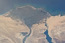 Vue aérienne du delta du Nil.3