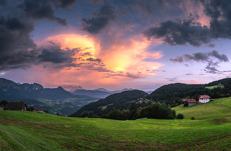 File:Idyllic Alpine countryside at dusk (Unsplash).jpg