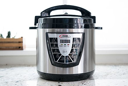 Instant Pot DUO pressure cooker is an example of a third generation pressure cooker and has digital control of the cooking time and heat