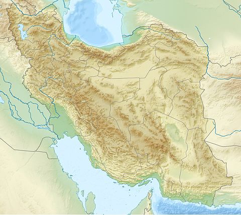 Imamzadeh Hossein Qazvin Wikipedia   480px Iran Relief Location Map 