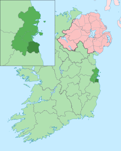 Island of Ireland location map Dun Laoghaire–Rathdown.svg