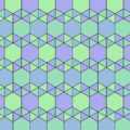 異扭稜六邊形鑲嵌，一種不完全正鑲嵌
