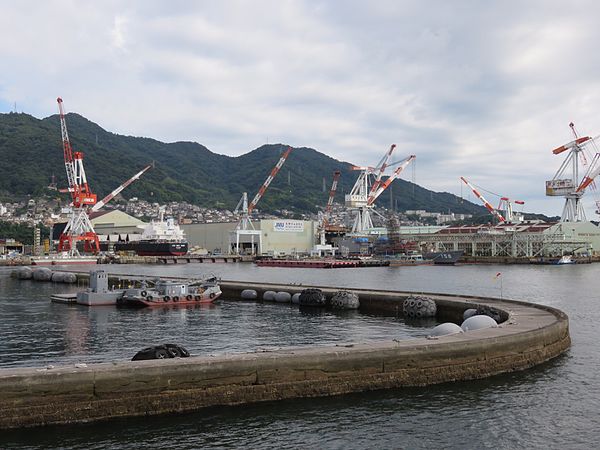 JMU Kure shipyard in July 2015