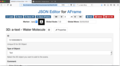 JSON3D4Aframe - User Interface Tutorial media for JSON3D4Aframe Editor AR.js AFrame for Wikiversity