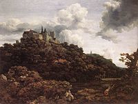 Jacob Isaacksz. van Ruisdael - Bentheim Castle - WGA20467.jpg