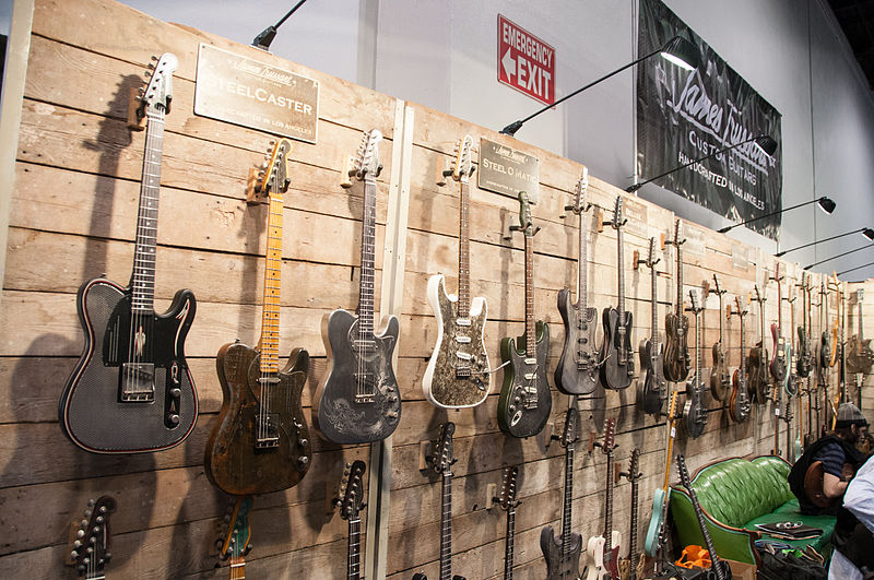 File:James Trussart Custom Guitars - 2014 NAMM Show.jpg