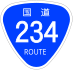 National Route 234 Schild