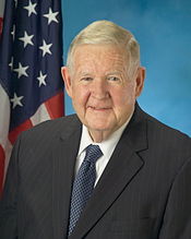 John Murtha served the 12th District of Pennsylvania in the United States House of Representatives from 1974 until his death in 2010. John Murtha portrait 2008.jpg