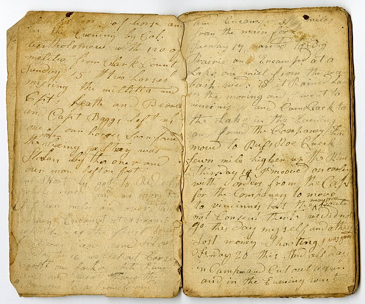 File:Journal, John Tipton, Tippecanoe expedition, 1811 - DPLA - 95dcd593c0ce1513eee67b56eea49e54 (page 3).jpg