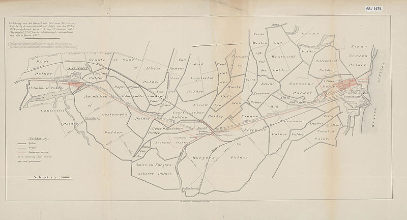 File:KAARTEN SGD - Verbetering van het Kanaal van Gent naar Ter Neuzen, bedoeld bij de overeenkomst met Belgie van den 29 juni 1895, goedgekeurd bij de wet van 29 januari 1897 (Staatsblad no. 62) en de addit.jpeg