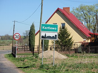 Kartlewo Village in West Pomeranian Voivodeship, Poland