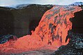 Kilauea lava flowing into the sea (11864732483).jpg