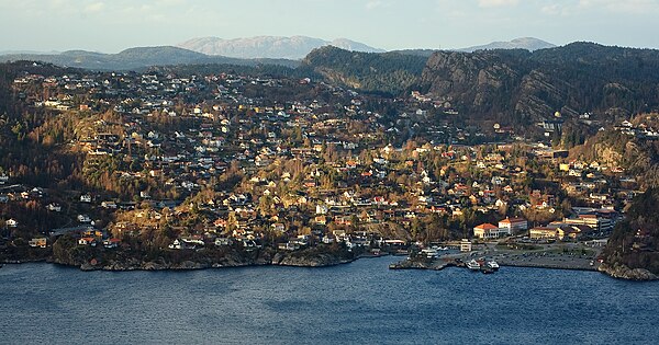 View of Kleppestø, looking northwest