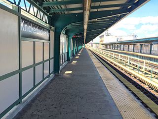 <span class="mw-page-title-main">Knickerbocker Avenue station</span> New York City Subway station in Brooklyn