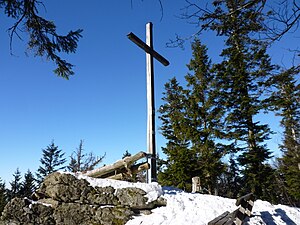 Summit cross on the Knogel