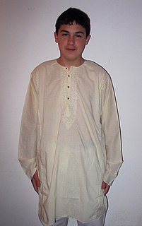 Kurta any of various forms of tunic originating on the Indian subcontinent