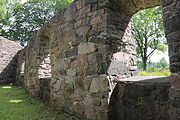 English: Ruins of an old church near Brunn church in Ulricehamn, Sweden This is a picture of an archaeological site or a monument in Sweden, number Ulricehamn 25:1 in the RAÄ Fornsök database. }}