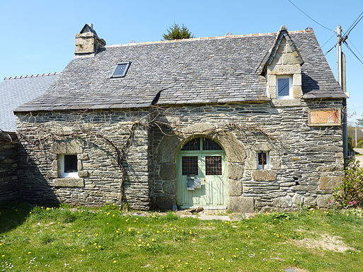 La Feuillée Botbian Maison en schistes