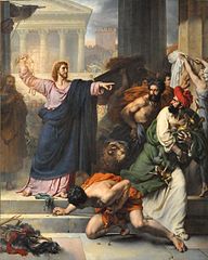 Le Christ chassant les marchands du Temple