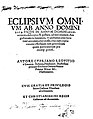 Leowitz, Cyprian von – Eclipsium omnium ab anno Domini 1554. vsque in annum Domini 1606. accurata descriptio et pictura, 1556 – BEIC 1436729.jpg