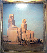 Les Colosses de Thèbes, Memnon et Sésostris.