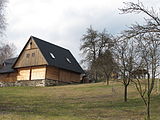 Čeština: Dům ve Lhotce. Okres Jablonec nad Nisou, Česká republika.