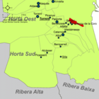 Расположение муниципалитета Седави на карте провинции