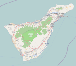 El Drago Milenario er lokalisert på Tenerife