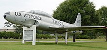 T-33 training aircraft at Douglas, Georgia airport Lockheed T-33 at Douglas, GA, US.jpg