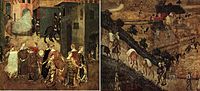Good Government in the Countryside, ca. 1338 - 1340, 2 panels, Palazzo Pubblico of Siena