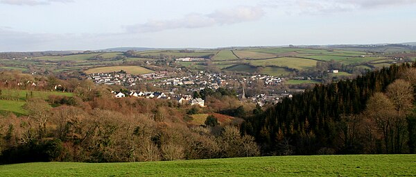 Lostwithiel looking from the west