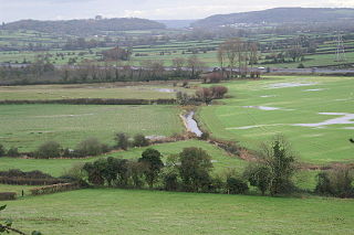 Lox Yeo River in north Somerset, England