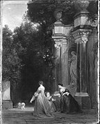 Ludwig von Hagn: Im Garten Colonna in Rom, 1867