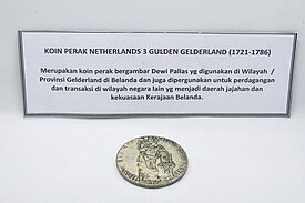 Koin perak Belanda 3 Gulden 1721-1786