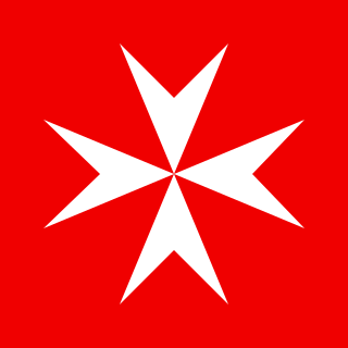 Maltese cross cross symbol associated with the Knights Hospitaller (the Knights of Malta)