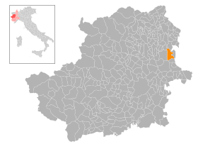 Lokalizacja Mazzè