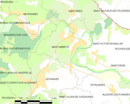Saint-Ambroix - Localizazion