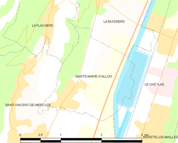 Sainte-Marie-d'Alloix - Localizazion