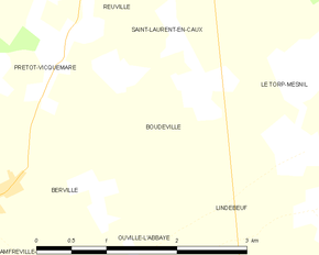 Poziția localității Boudeville