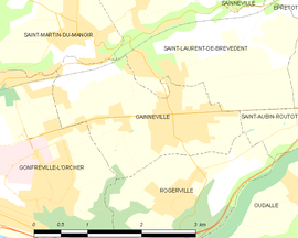 Mapa obce Gainneville