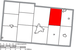 Lokasi Wayne Township di Daerah Champaign