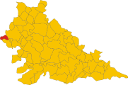 Localització de Casalromano a la província de Màntua